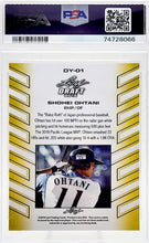 تحميل الصورة إلى عارض المعرض، بطاقة لاعب ليف الجديد لعام 2018 Shohei Ohtani #DY-01 RC PSA 8 Los Angeles Angels