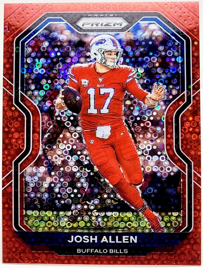 Josh Allen 2020 Panini Prizm #1 BASE FOOTBALL CARD Color Rush