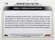 Load image into Gallery viewer, 2022 Topps Chrome F1 Formula 1 #178 Sebastian Vettel Checker Flag X-Fractor