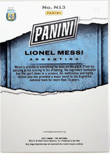将图片加载到图库查看器,2022 Panini National Convention Insert Blue #N13 Lionel Messi /50