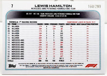 تحميل الصورة إلى عارض المعرض، 2022 Topps Chrome F1 Mini Diamonds Refractor #7 Lewis Hamilton #160/299