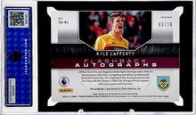 Load image into Gallery viewer, 2020-21 Kyle Lafferty Prizm Gold Refractor Burnley Autographed Soccer Card 3/10 ISA 10 GEM Mint