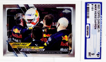 تحميل الصورة إلى عارض المعرض، 2021 Topps Chrome F1 Max Verstappen Refractor #161 Parish 9 Mint