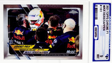 تحميل الصورة إلى عارض المعرض، 2021 Topps Chrome F1 Max Verstappen Refractor #161 Parish 9 Mint
