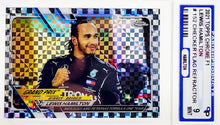 تحميل الصورة إلى عارض المعرض، 2021 Topps Chrome F1 Grand Prix Winner Checker Flag Refractor #152 Lewis Hamilton Parish 9 Mint