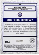 将图片加载到图库查看器,2021-22 Topps Merlin UEFA Harvey Vale /199 Aqua Speckle Refractor RC #58 CHELSEA