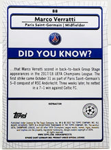 Load image into Gallery viewer, 2021-22 Topps Merlin Chrome UEFA MARCO VERRATTI REFRACTOR #88