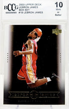 Load image into Gallery viewer, 2003 Upper Deck LeBron James Box Set #18 BCCG 10 Cleveland Cavaliers