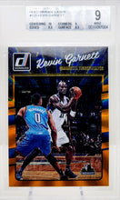 تحميل الصورة إلى عارض المعرض، 2016-17 دونروس كيفن جارنيت هولو أورانج ليزر #129 بوسطن سيلتيكس بيكيت 9 مينت