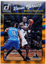 تحميل الصورة إلى عارض المعرض، 2016-17 دونروس كيفن جارنيت هولو أورانج ليزر #129 بوسطن سيلتيكس بيكيت 9 مينت