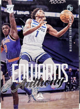 تحميل الصورة إلى عارض المعرض، بطاقة مبتدئة من Panini Chronicles Luminance Anthony Edwards لعام 2020-21 رقم 143 ISA 9 Mint