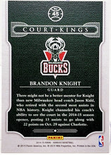 تحميل الصورة إلى عارض المعرض، 2014-15 Donruss Court Kings Stat Line Career Bucks Card #45 Brandon Knight /53