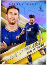 تحميل الصورة إلى عارض المعرض، أفضل بطاقات دوري أبطال أوروبا 2021-22 من Topps #BB-13 ليونيل ميسي