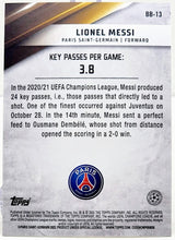 تحميل الصورة إلى عارض المعرض، أفضل بطاقات دوري أبطال أوروبا 2021-22 من Topps #BB-13 ليونيل ميسي