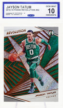 تحميل الصورة إلى عارض المعرض، 2018-19 Panini Revolution #52 Jayson Tatum CCG 10 Gem Mint