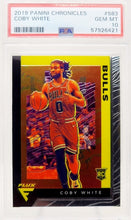 Load image into Gallery viewer, 2019-20 Panini Chronicles Flux Coby White #583 PSA 10 GEM