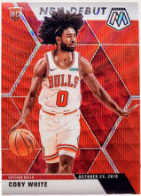 Load image into Gallery viewer, 2019-20 Panini Mosaic NBA Debut RED Wave Coby White Rookie RC #264 PSA 10 GEM Mint