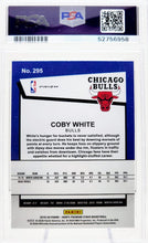 تحميل الصورة إلى عارض المعرض، كرة السلة هوبز بريميوم ستوك بولسار 2019 #295 كوبي وايت PSA 10 GEM MINT
