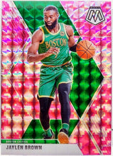 تحميل الصورة إلى عارض المعرض، 2019-20 Panini Mosaic Pink Camo Jaylen Brown #89 Boston Celtics CSG Gem Mint 10