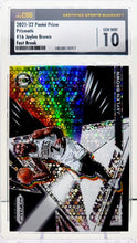 تحميل الصورة إلى عارض المعرض، 2021-22 Panini Prizm Prizmatic Fastbrak Disco Jaylen Brown #16 Boston Celtics CSG Gem Mint 10