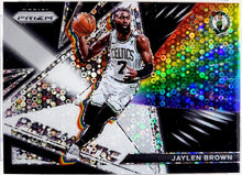 تحميل الصورة إلى عارض المعرض، 2021-22 Panini Prizm Prizmatic Fastbrak Disco Jaylen Brown #16 Boston Celtics CSG Gem Mint 10