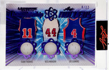 将图片加载到图库查看器,2021 Leaf Ultimate Sports Championship Nucleus Isiah Thomas, Rick Mahorn, Joe Dumars #8/12 Relic #CN-13 Card