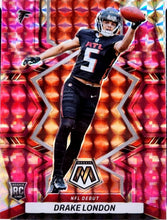 Load image into Gallery viewer, 2022 Panini Mosaic Pink Camo Mosaic Drake London Rookie #275 ISA 10 GEM Mint - walk-of-famesports