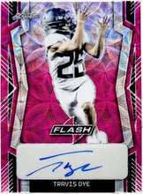 将图片加载到图库查看器,2022 Leaf Flash Travis Dye Pink AUTO Rookie 8/10 #BA-TD1 OREGON DUCKS - walk-of-famesports