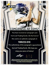 将图片加载到图库查看器,2022 Leaf Flash Travis Dye Pink AUTO Rookie 8/10 #BA-TD1 OREGON DUCKS - walk-of-famesports