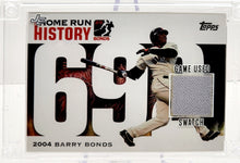 تحميل الصورة إلى عارض المعرض، BARRY BONDS HOME RUN HISTORY RARE GAME USED PATCH TOPPS JERSEY FUSION - walk-of-famesports