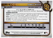 将图片加载到图库查看器,James Wood 2022 Bowman Chrome RC #BCP-213 Prospect GREEN REFRACTOR 80/99