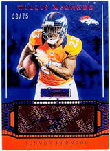 تحميل الصورة إلى عارض المعرض، سلسلة Panini Chronicles Signature Series لعام 2019 /75 Willis McGahee #SS17 Auto