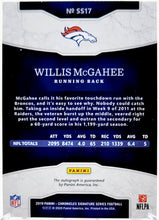 تحميل الصورة إلى عارض المعرض، سلسلة Panini Chronicles Signature Series لعام 2019 /75 Willis McGahee #SS17 Auto