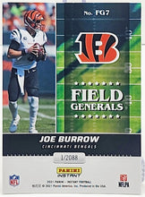 تحميل الصورة إلى عارض المعرض، 2021 Panini Instant Joe Burrow FIELD GENERALS 1/2088 SP Cincinnati Bengals #FG7