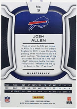 تحميل الصورة إلى عارض المعرض، 2022 Panini Certified Mirror Football #9 Josh Allen Buffalo Bills 57/349