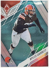 تحميل الصورة إلى عارض المعرض، 2022 Panini Phoenix Myles Garrett Teal Parallel 32/150 Cleveland Browns #22