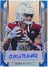 Load image into Gallery viewer, 2021 Leaf Metal Draft Portraits Blue Rainbow #PA-OM1 Osirus Mitchell Autograph /35