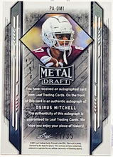 Load image into Gallery viewer, 2021 Leaf Metal Draft Portraits Blue Rainbow #PA-OM1 Osirus Mitchell Autograph /35