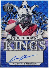 将图片加载到图库查看器,2022 Leaf Metal Draft Touchdown Kings Blue Shimmer /25 Austin Stogner Auto #TK-AS2
