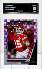 تحميل الصورة إلى عارض المعرض، 2021 Panini Donruss Dominators #20 Patrick Mahomes II Kansas City Chiefs GMA 10 GEM Mint
