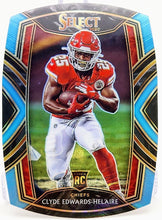 تحميل الصورة إلى عارض المعرض، 2020 Select Prizm Light Blue Die Cut #254 Clyde Edwards-Helaire