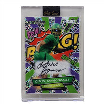 تحميل الصورة إلى عارض المعرض، 2023 Wild Card Alumination Comix Green Auto RC 1/4 Christian Gonzalez #AC-9