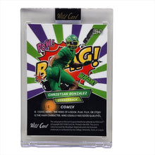 تحميل الصورة إلى عارض المعرض، 2023 Wild Card Alumination Comix Green Auto RC 1/4 Christian Gonzalez #AC-9