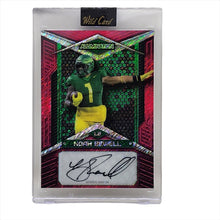 将图片加载到图库查看器,2023 Wild Card Alumination Crystal Holo Pink Auto 7/10 Noah Sewell #AB-93