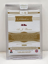 Load image into Gallery viewer, 2021 Flawless Collegiate Ruby Diamond Rookie Gem Auto 07/20 A.J. Brown #105