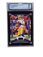 将图片加载到图库查看器,2020 Panini Chronicles Draft Pick Playoff Rookie Joe Burrow #1 LSU ISA Mint 9