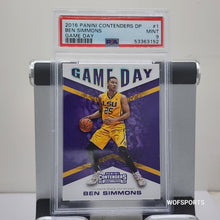 Load image into Gallery viewer, 2016 Panini Contender Draft Picks Game Day Ben Simmons #1 PSA 9 Mint