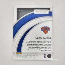 Load image into Gallery viewer, 2021-22 Panini Immaculate 89/99 Julius Randle #84 NY KNICKS