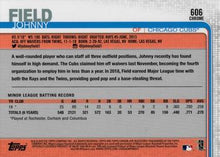Load image into Gallery viewer, 2019 Topps Chrome Sapphire Johnny Field Rookie #606 Chicago Cubs