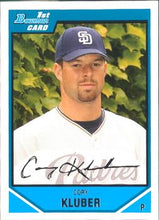 将图片加载到图库查看器,2007 Bowman Draft Picks & Prospects 1st Bowman Corey Kluber #BDPP29 San Diego Padres